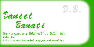 daniel banati business card
